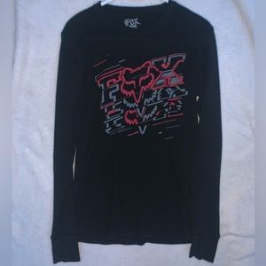 Unisex Small Black Fox Longsleeve Thermal Longsleeve